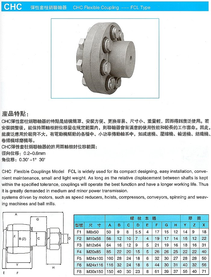 FCL套柱銷聯軸器-2